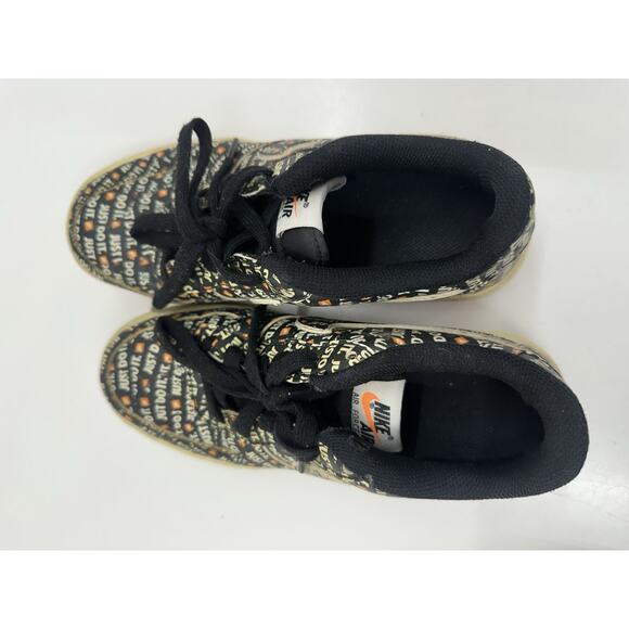 Nike Sneakers Kids Size 5.5Y Air Force 1 Low '07 LB8 Just Do It AO3977-001 - Picture 9 of 13